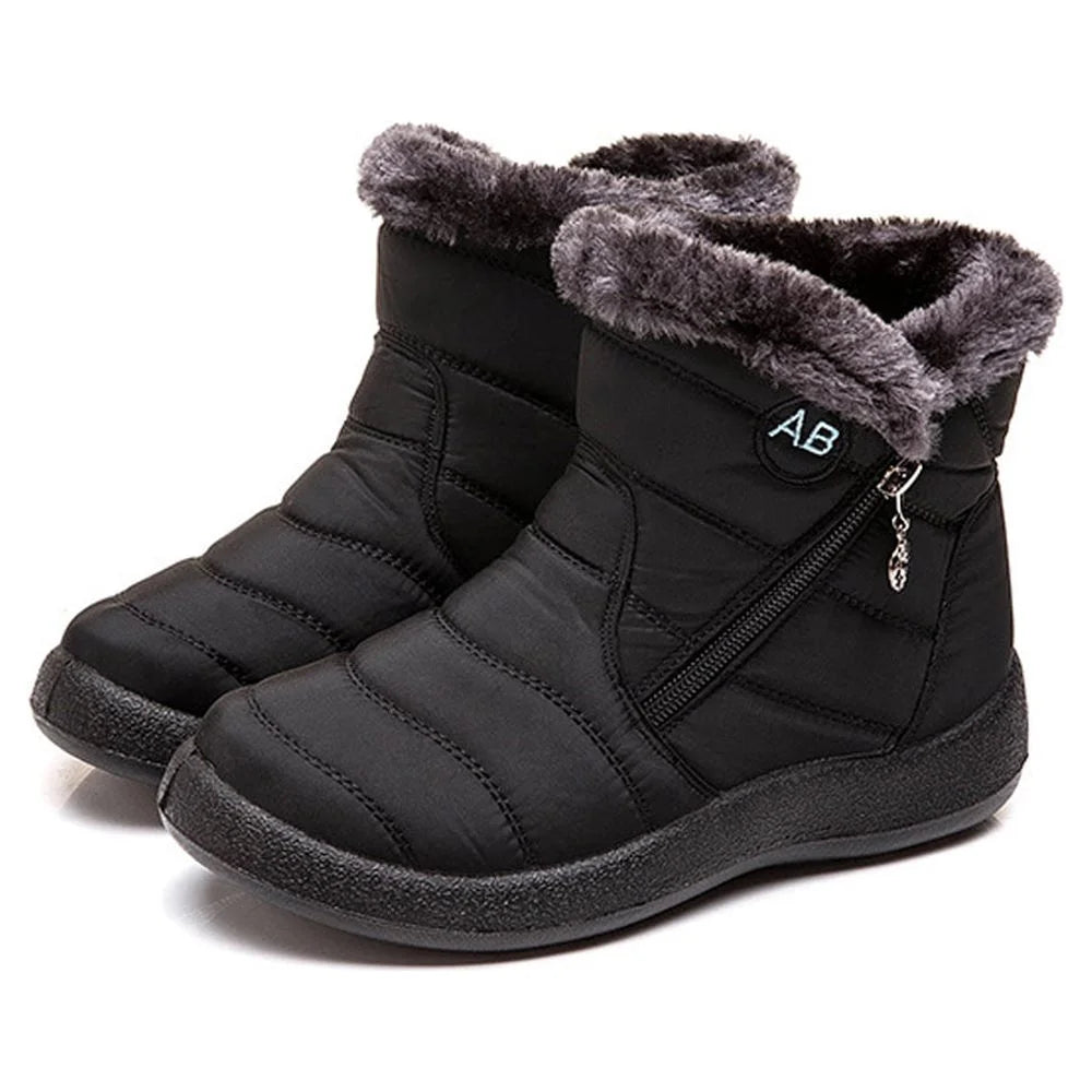 Women Winter Snow Boots Keep Warm Ankle Booties Non-Slip and Waterproof Shoes