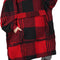 Oversized Blanket Hoodie Sweatshirt, Wearable Sherpa Lounging Pullover for Adults Women Men