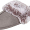 Women'S Comfy Faux Fur House Slipper Scuff Memory Foam Slip on Anti-Skid Sole